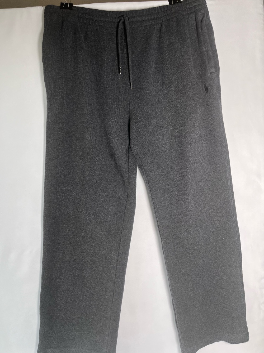 Polo Ralph Lauren Gray Men 100% Cotton Knit Sweatpants Size Large